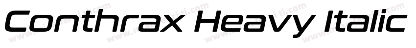 Conthrax Heavy Italic Heavy Italic字体转换